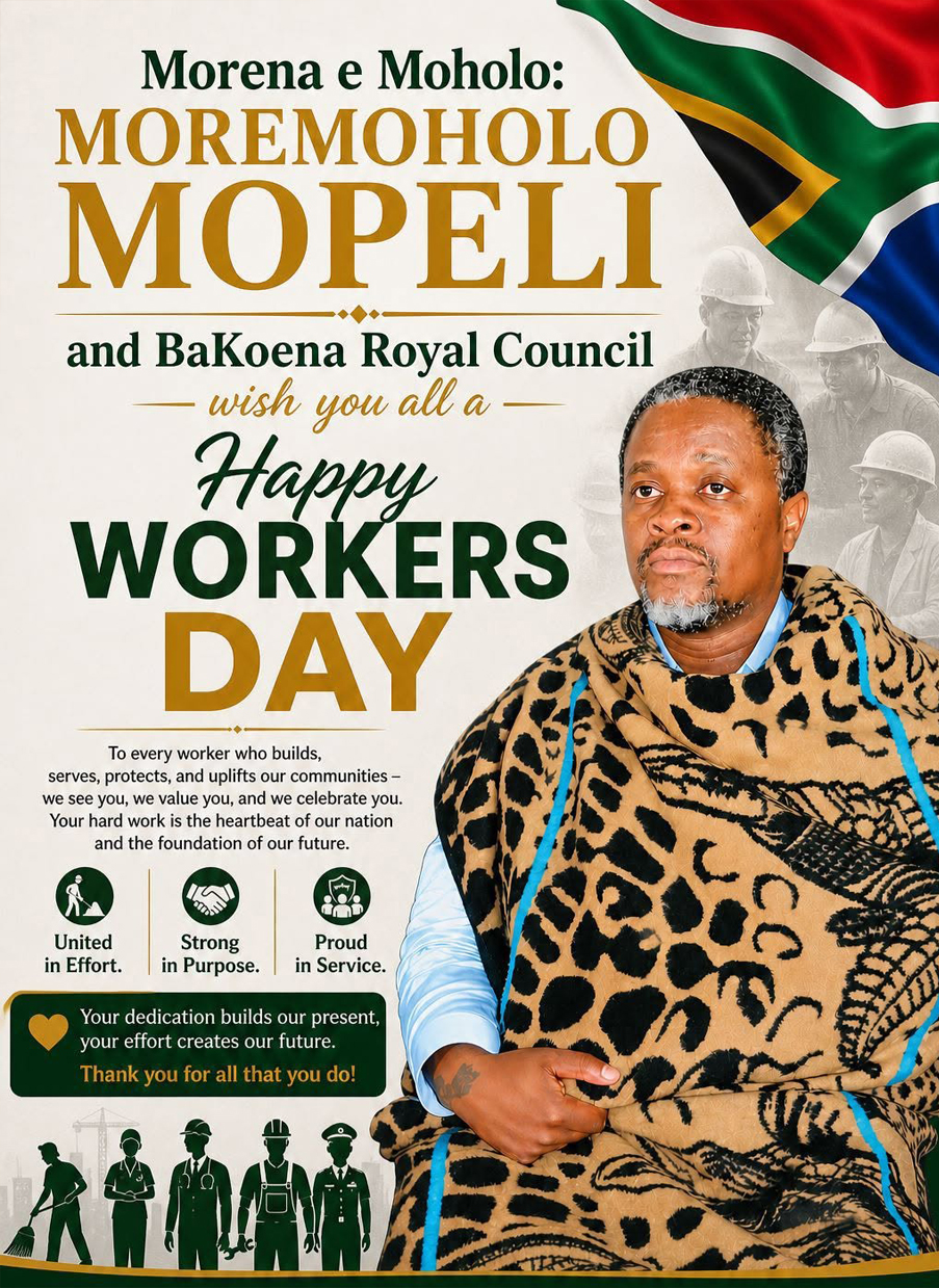 Bakoena Royal Council Salutes South Africa's Workers on Workers' Day